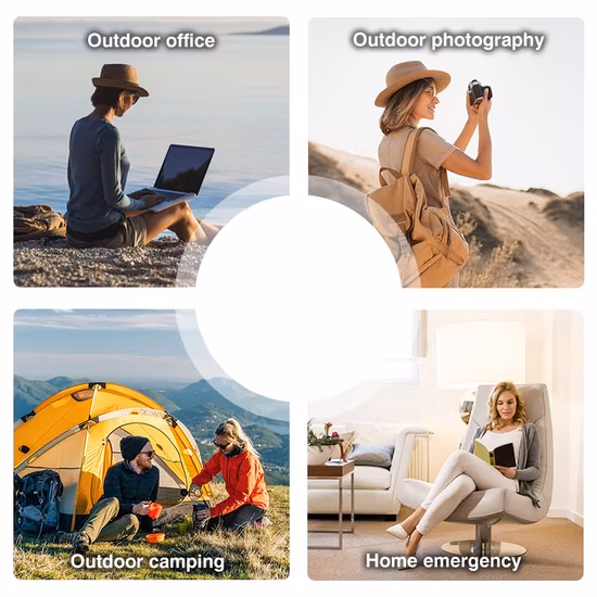 屋内および屋外で使用できるカスタマイズされた 300W ポータブル ソーラー パネル発電所