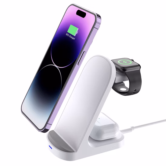 ワイヤレス充電器、Pone13/12/11 用 6 in 1 ワイヤレス充電ステーション、Watch&Pods/PRO 用 Qi 認定充電スタンド、高速マルチワイヤレス充電スタンド