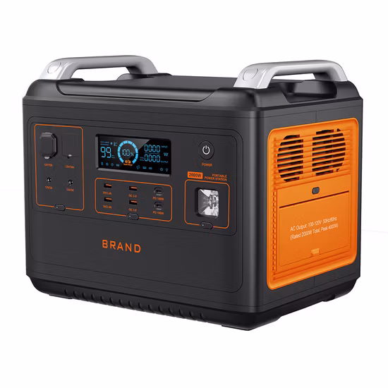 メーカー卸売 2000 ワット発電所ポータブル電源屋内屋外 LiFePO4 バッテリー 51.2V 12V 家庭用発電所