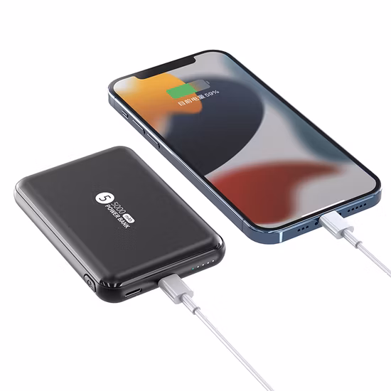 ミニ電源銀行 USB-C 照明 Pd20W 5000mAh コンリカリカ ラピダ ワイヤレス